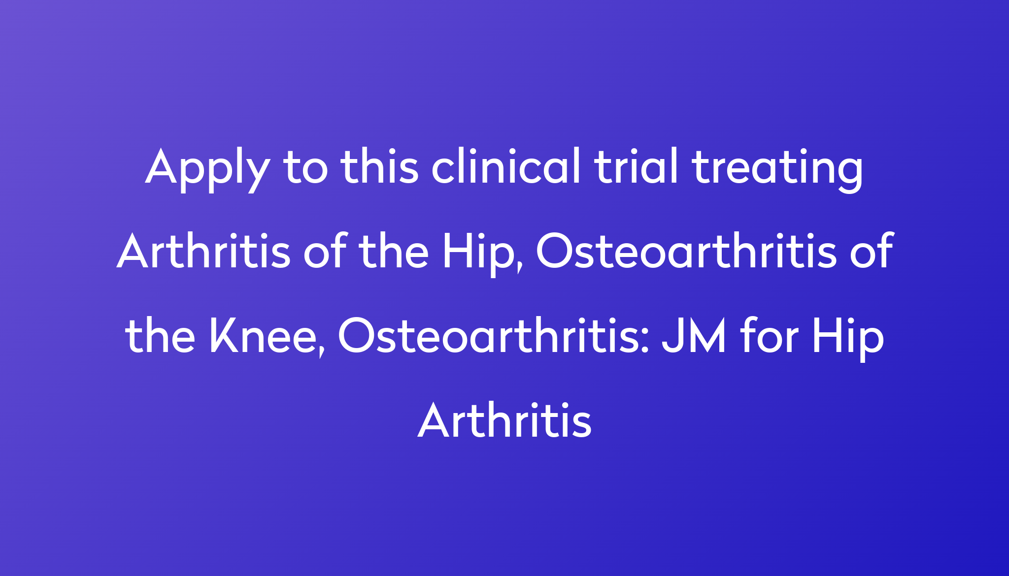 jm-for-hip-arthritis-clinical-trial-2023-power